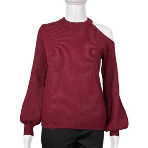 PRE-OWNED - Do+Be Ribbed Cold Shoulder Sweater